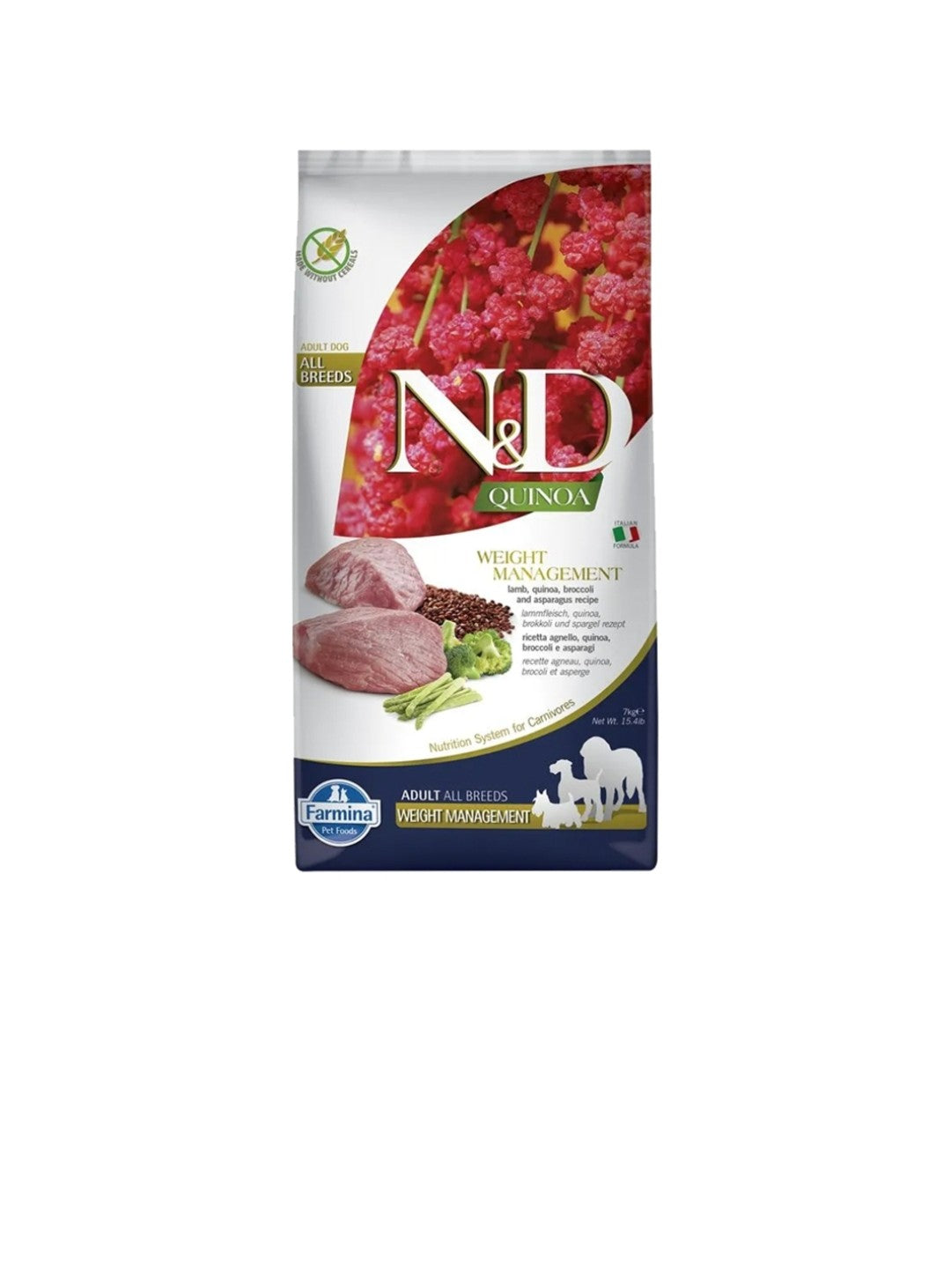Farmina Dog N&D Quinoa Weight Management Medium and Maxi Lamb 5.5 lbs