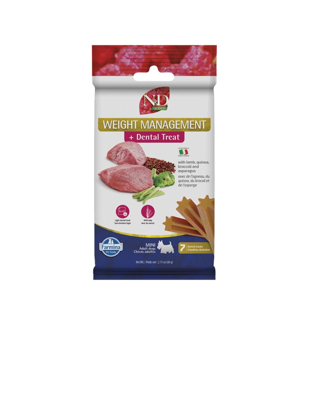 Farmina Dog N&D Quinoa Weight Management Treats Mini Grain Free Lamb 60 g