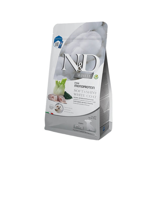 Farmina Dog N&D White Coat Puppy Mini Seabass Kelp and Fennel 3.3 lbs