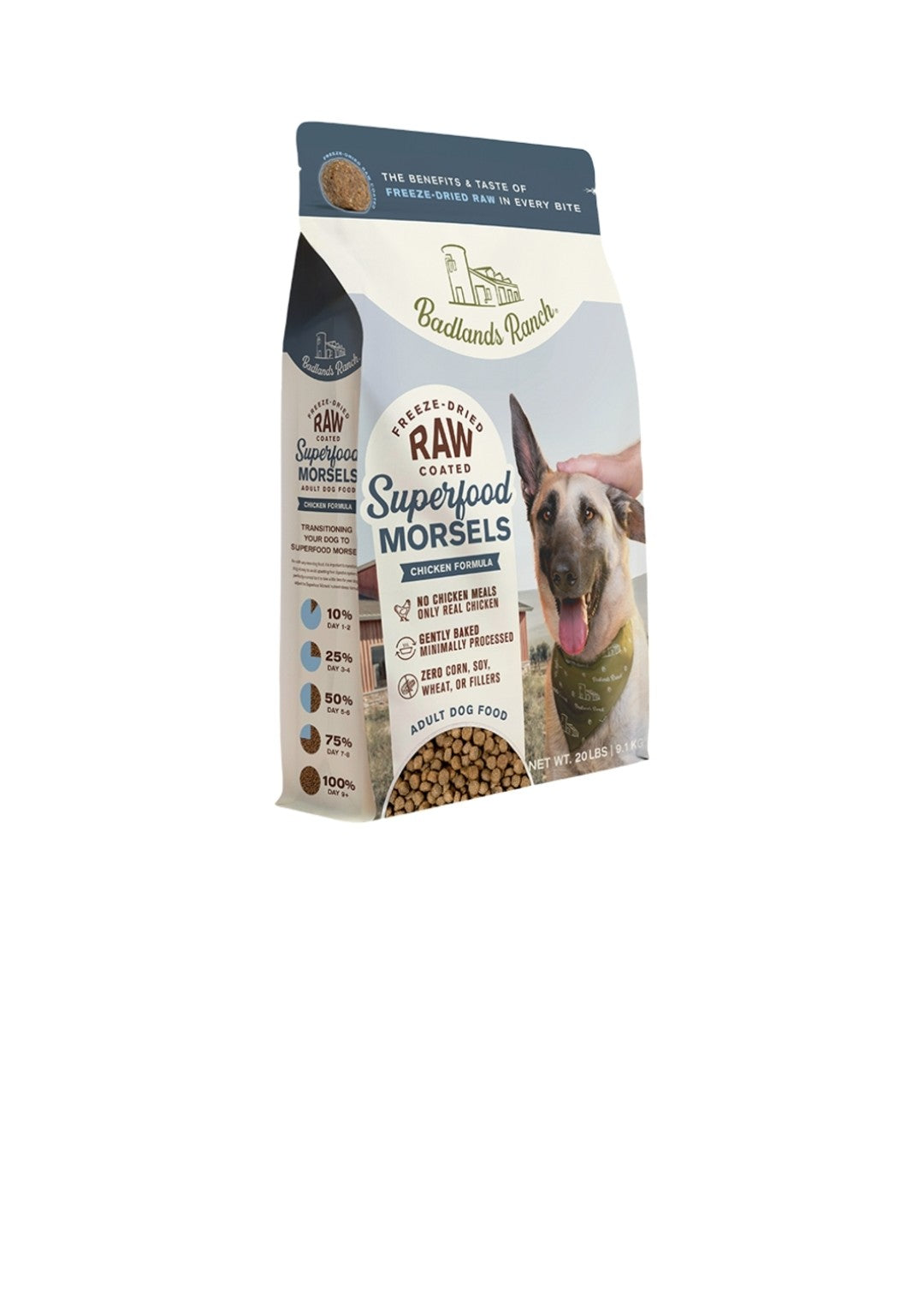 Badlands Ranch Dog Raw Coated Chicken Morsels 20 lbs