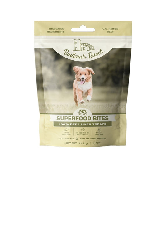 Badlands Ranch Dog Superfood Beef Liver Bites 4 oz