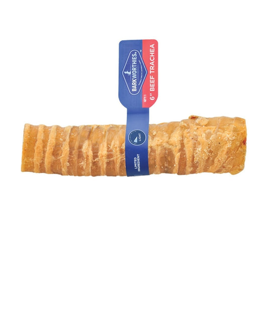 Barkworthies Dog Beef Trachea 6 Inch 12 pack