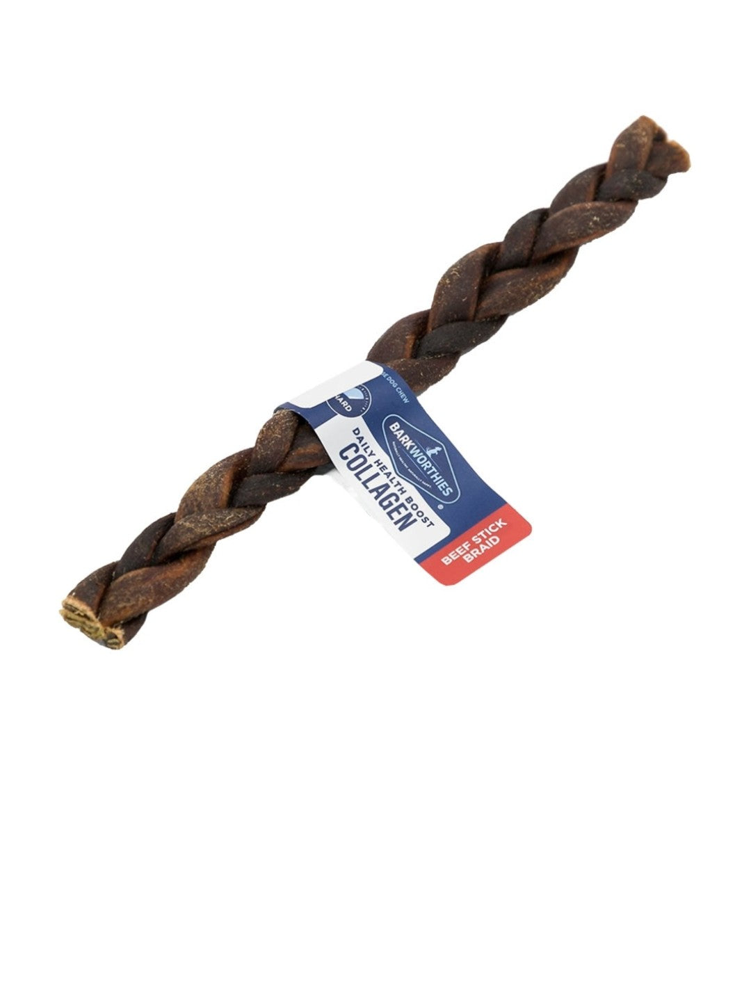 Barkworthies Dog Braided Collagen Stick 9 Inch 25 pack
