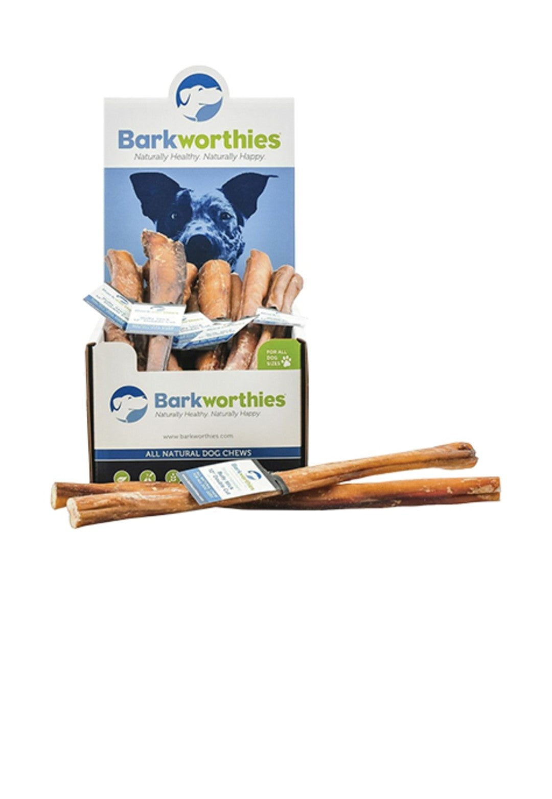 Barkworthies Dog Bully 12 Inch Mini Case 35 Count