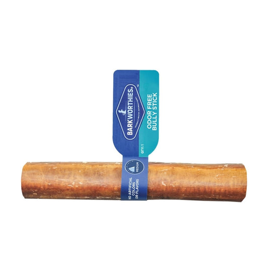 Barkworthies Dog Odor Free Bully Stick 4 Inch 4 oz