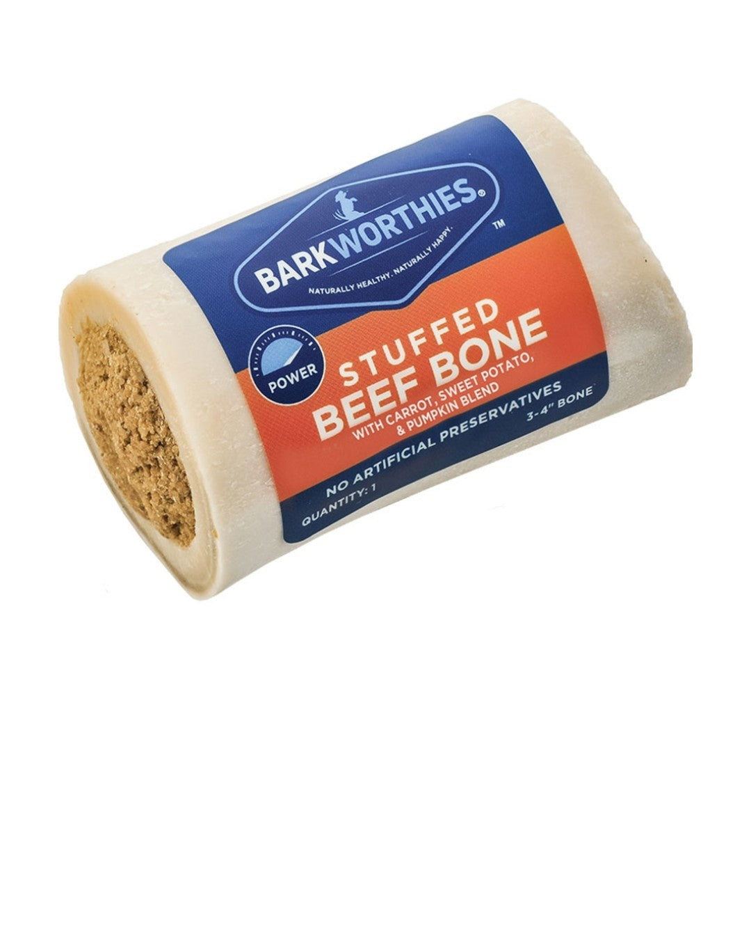 Barkworthies Dog Shin Bone Sweet Potato 3-4 Inch 15 Count