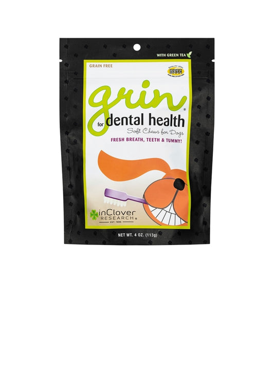 Inclover Dog Grin Dental Soft Chew 4 oz
