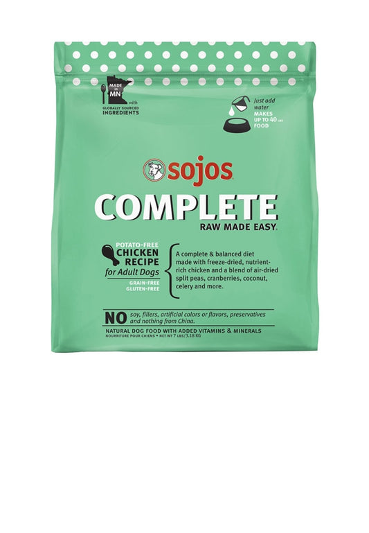 Sojos Dog Complete Freeze Dried Adult Chicken Recipe 1.7 lb