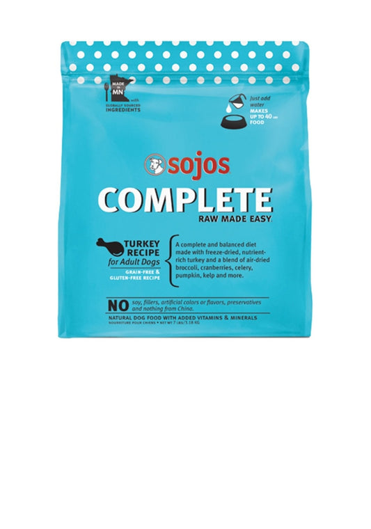 Sojos Dog Complete Freeze Dried Turkey Recipe 1.75 lbs
