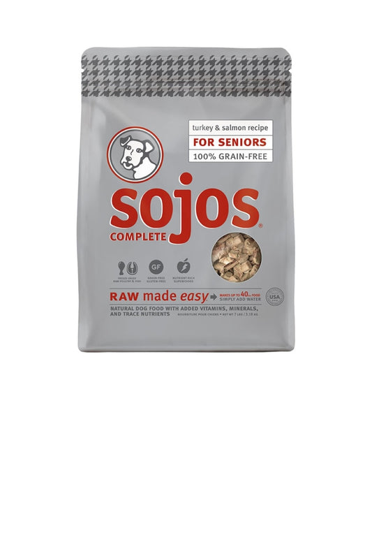 Sojos Dog Complete Freeze Dried Senior Turkey Recipe 7 lbs