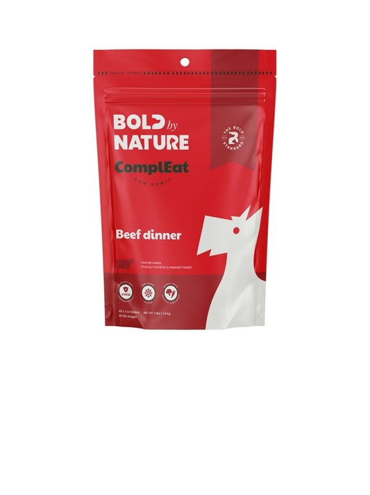 Bold By Nature Dog Frozen Beef Sliders 3 lbs