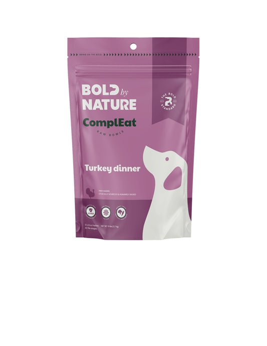 Bold By Nature Dog Frozen Turkey Patties 6 lbs