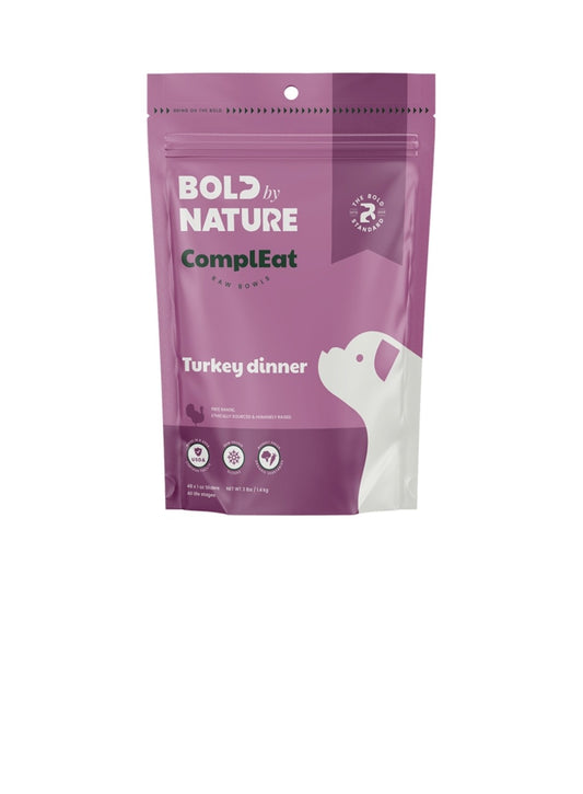 Bold By Nature Dog Frozen Turkey Sliders 3 lbs