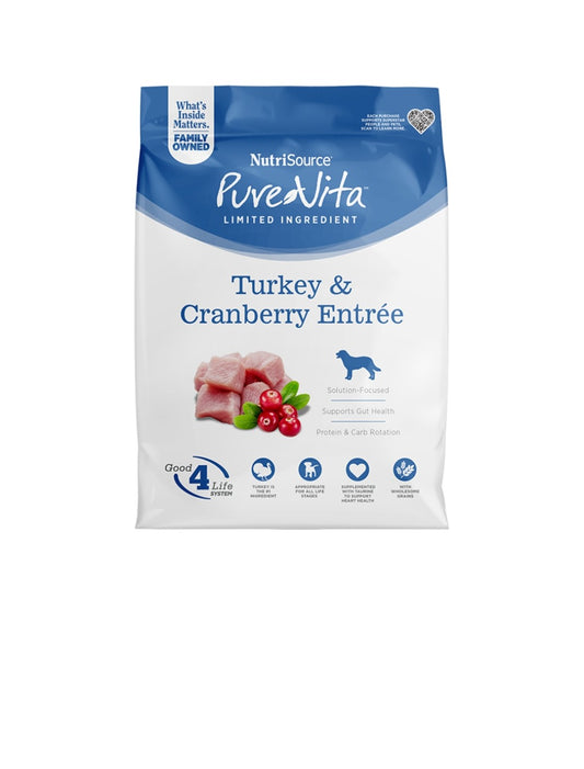 Pure Vita Dog Turkey and Cranberry 4 lbs