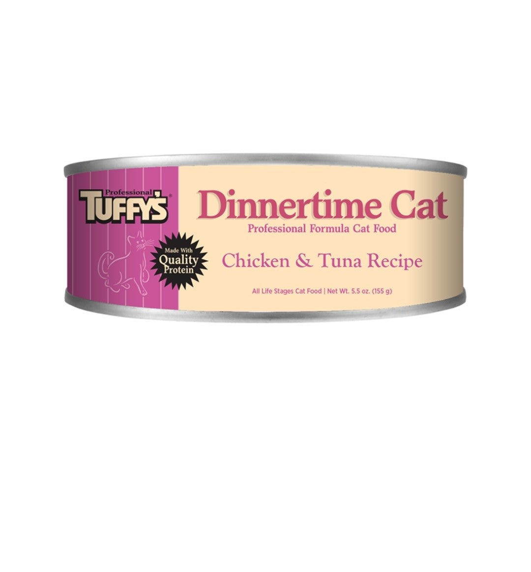 Tuffys Cat Professional Dinner Time Chicken and Tuna 5.5 oz 24 pack
