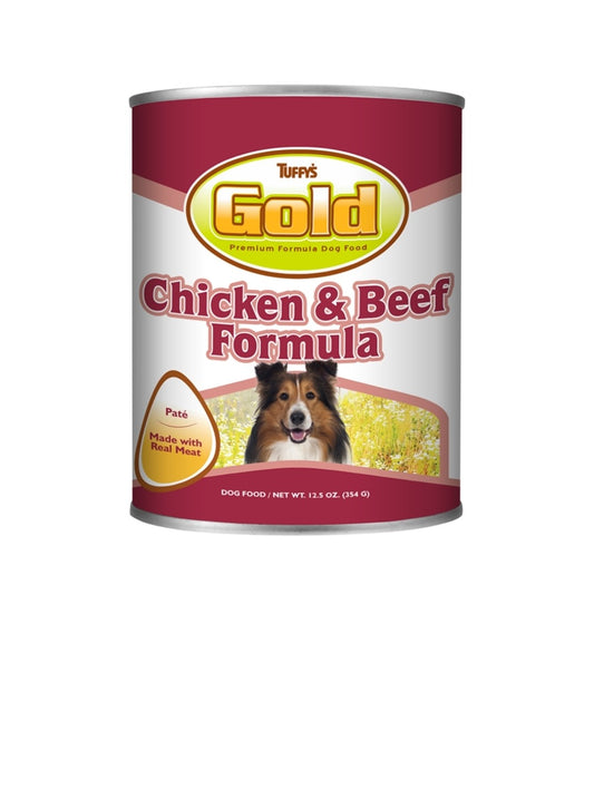Tuffys Dog Gold Chicken and Beef 12.5 oz 12 pack