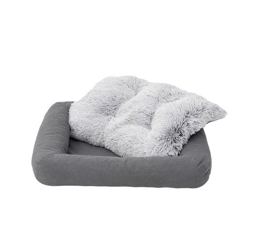 Tall Tails Dog and Cat Bed Grey Large 34.5 x 27 inches