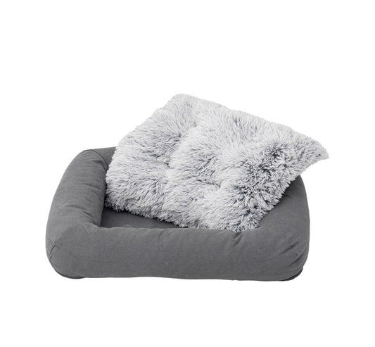 Tall Tails Dog and Cat Bed Grey Medium 28 x 22 inches