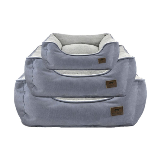 Tall Tails Dog and Cat Bolster Bed Grey Large 27 x 30 x 9 inches
