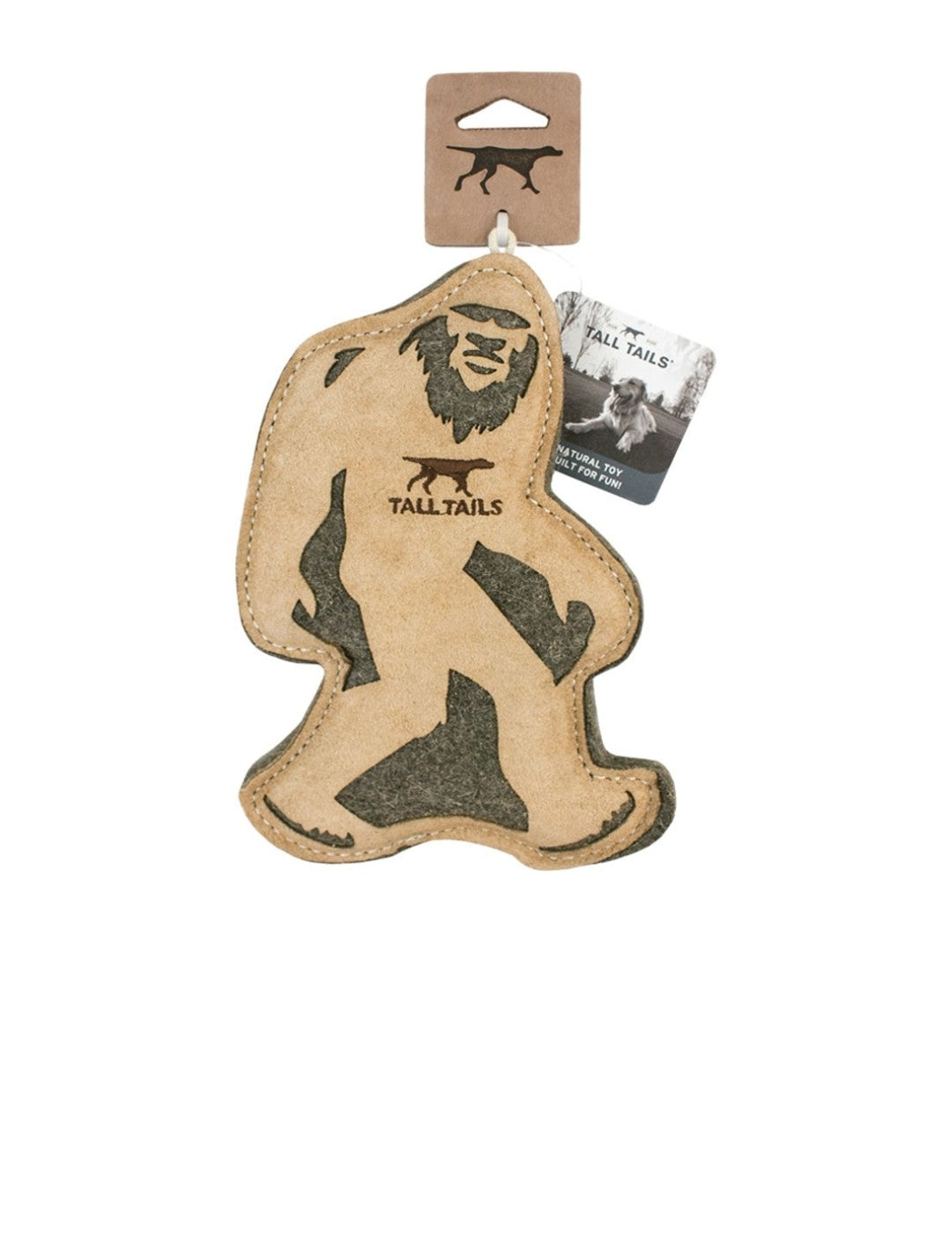 Tall Tails Dog Natural Leather and Wool Big Foot 9 in