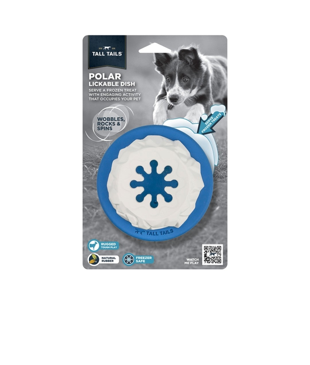 Tall Tails Dog Natural Rubber Toy Polar 4 in