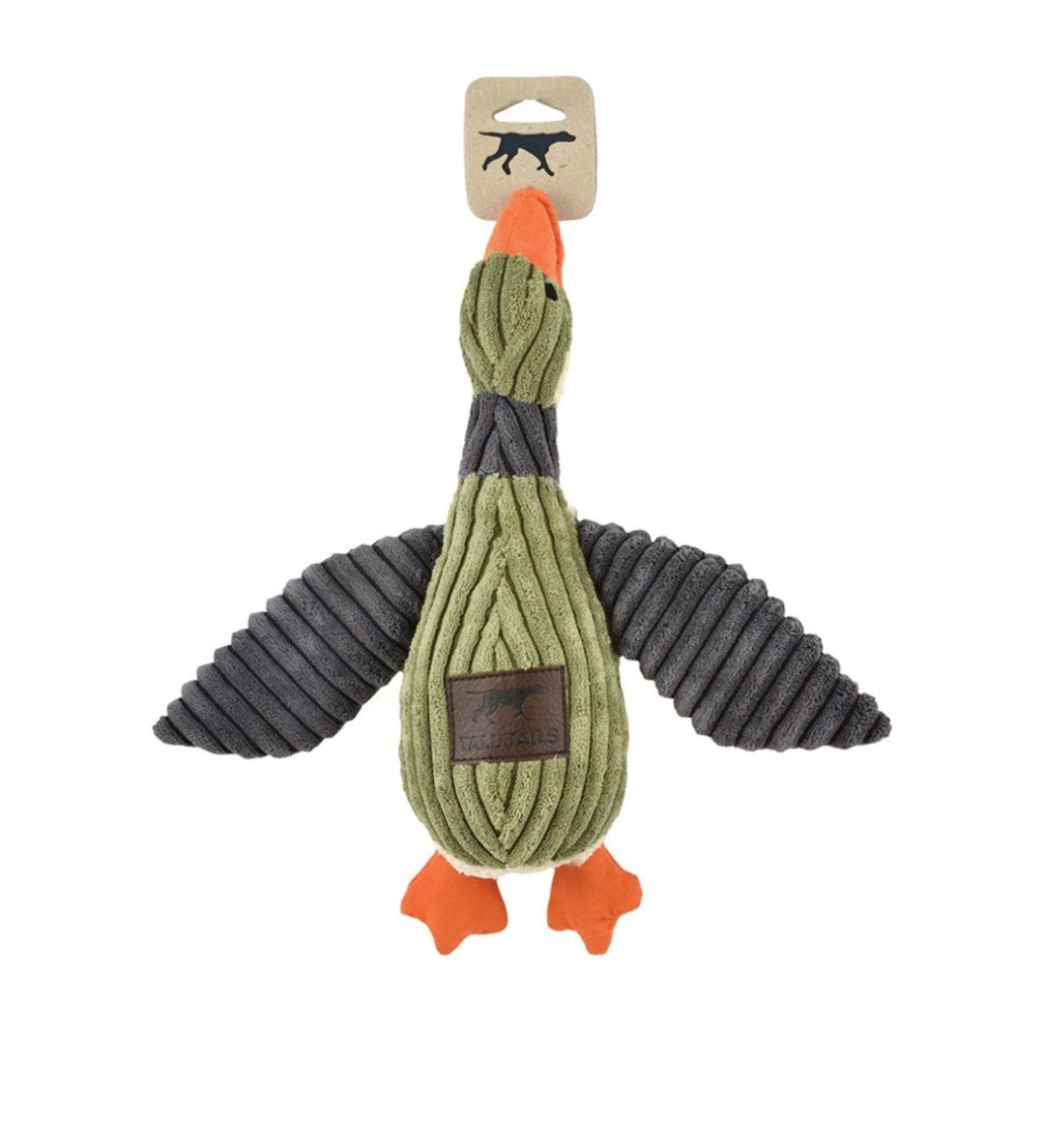 Tall Tails Dog Plush Squeaker Duck 12 in
