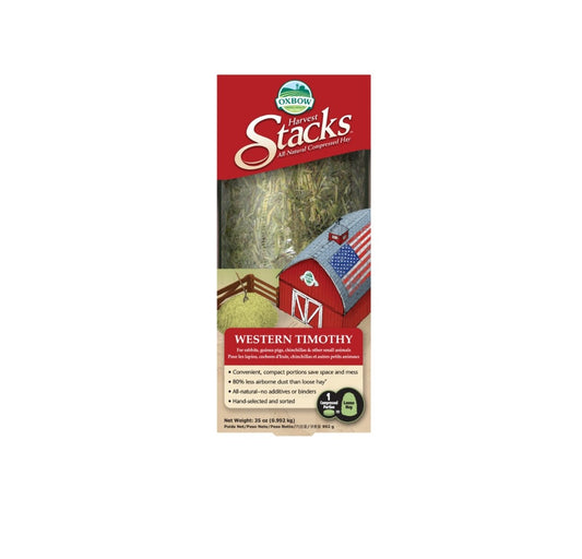 Oxbow Harvest Stack Western Timothy Hay Small Animal Treat 35 oz