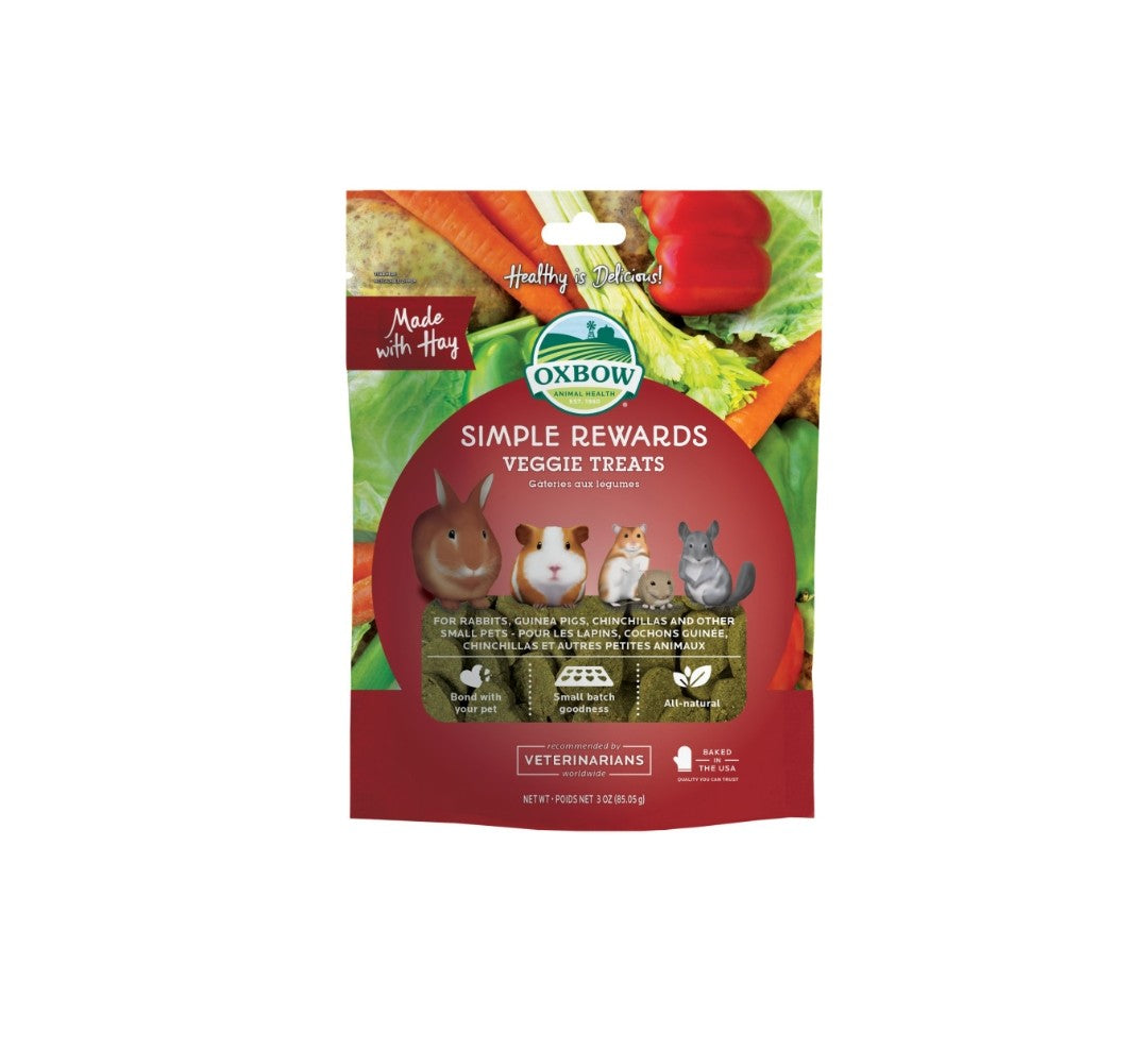 Oxbow Simple Rewards Veggie Small Animal Treats 3 oz