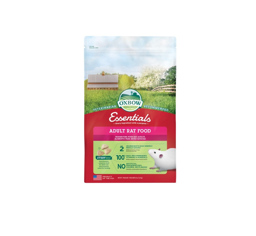 Oxbow Adult Rat Food 3 lbs