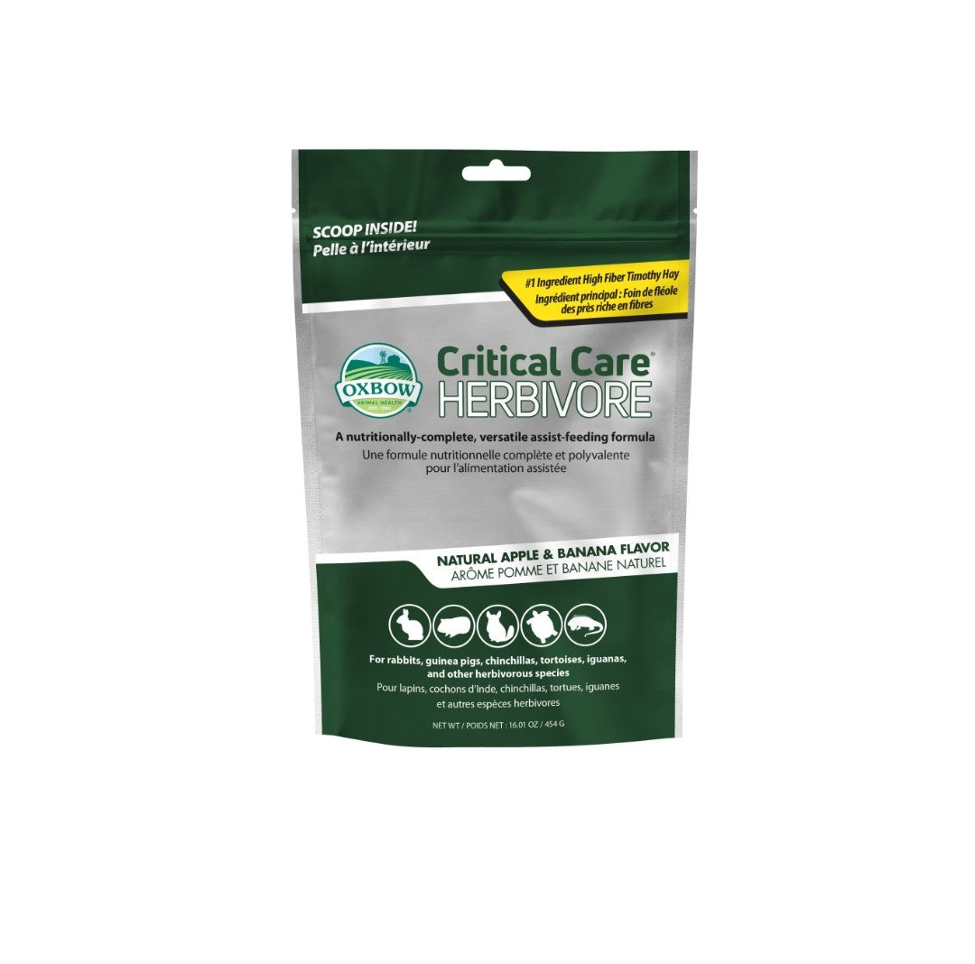 Oxbow Critical Care Herbivore Feeding Formula Apple And Banana 16 oz