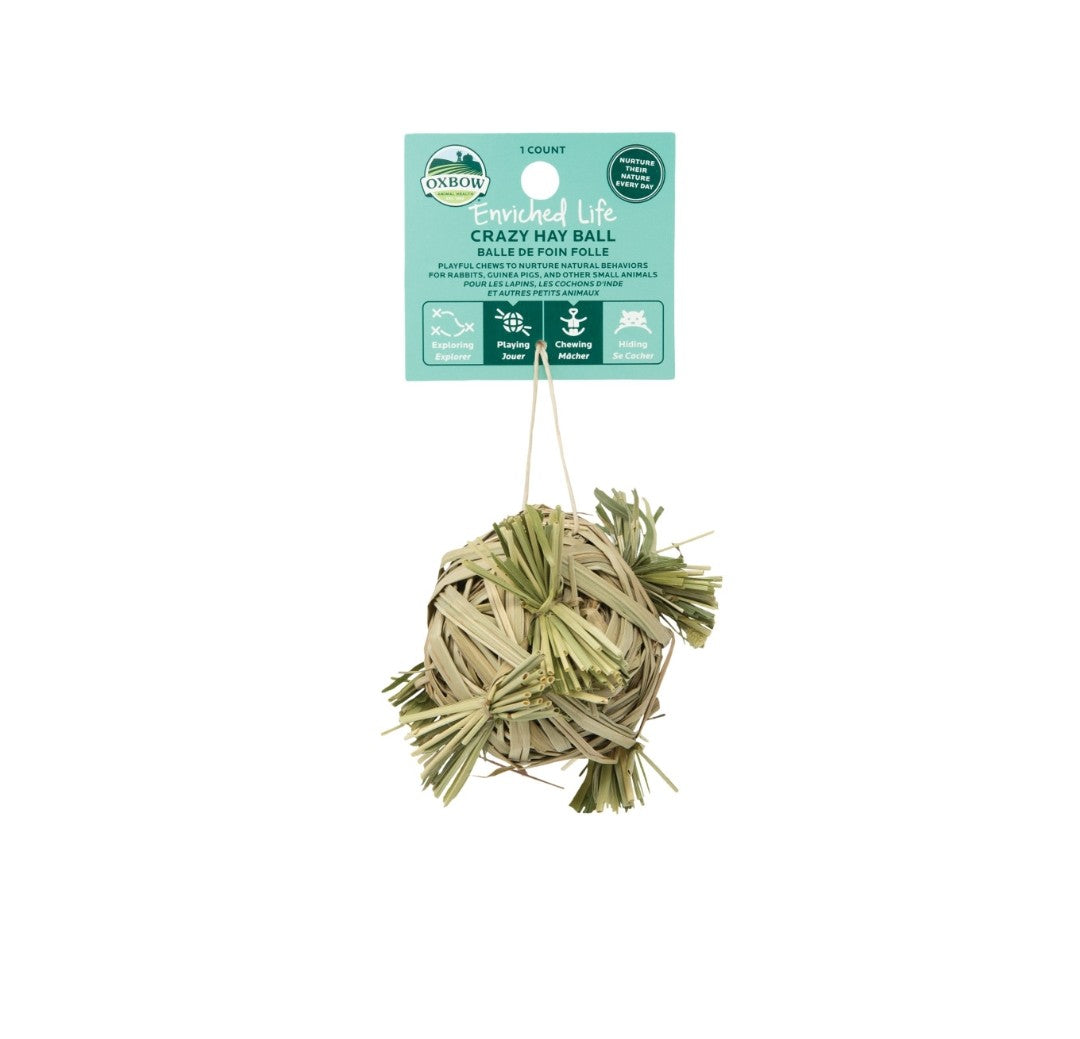 Oxbow Crazy Hay Ball Small Animal Toy