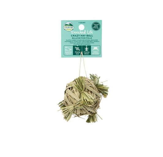 Oxbow Crazy Hay Ball Small Animal Toy