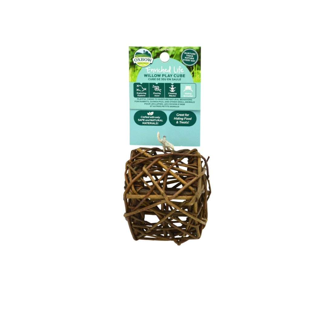 Oxbow Willow Play Cube Small Animal Chew