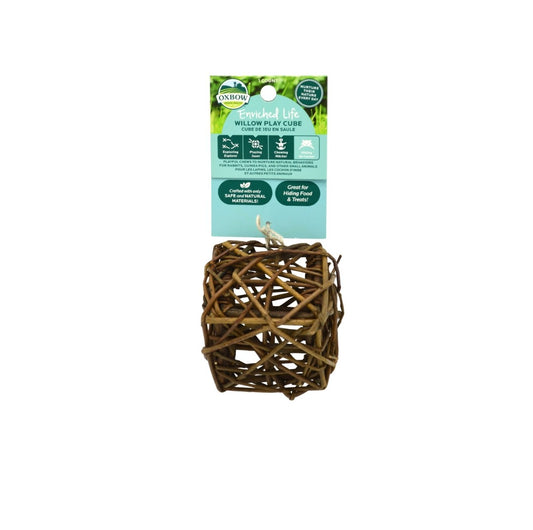 Oxbow Willow Play Cube Small Animal Chew