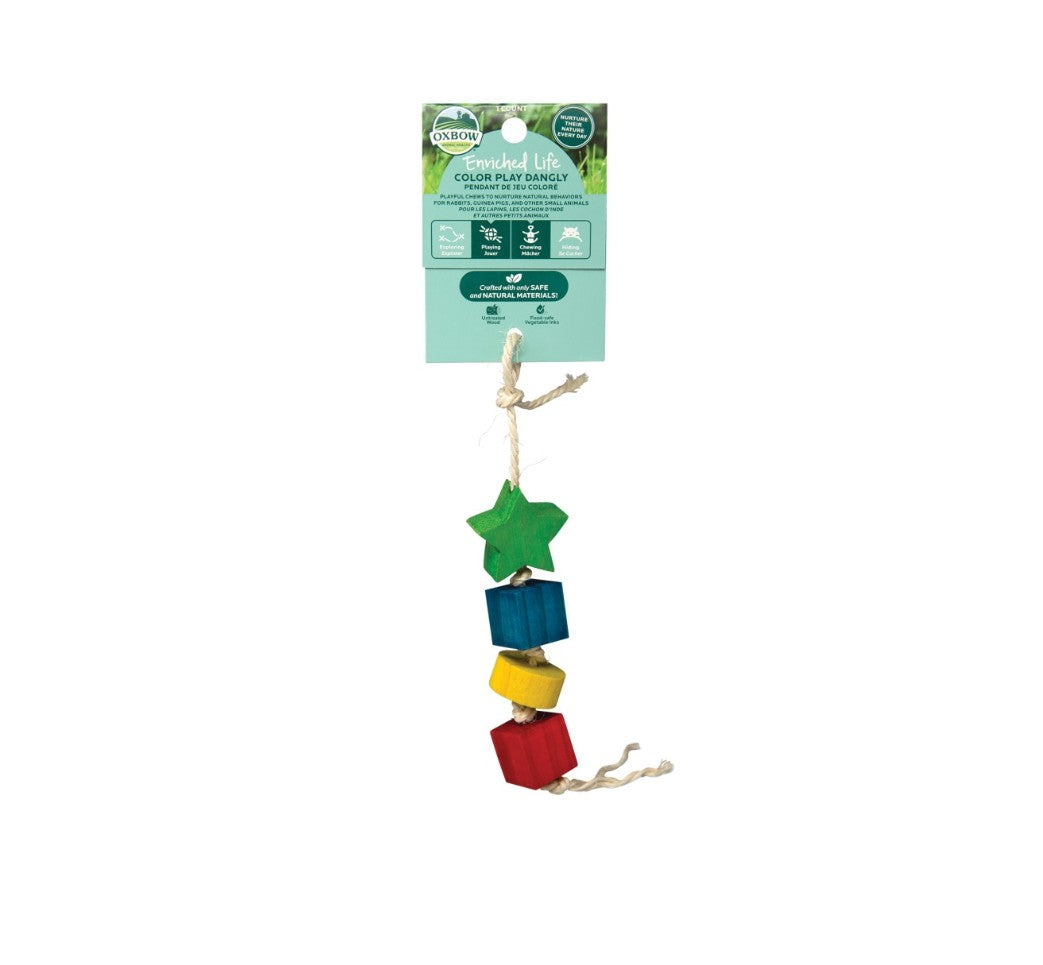 Oxbow Color Play Dangly Small Animal Toy