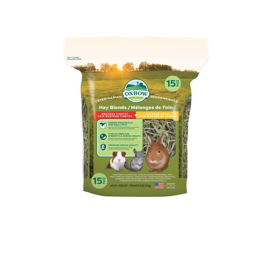 Oxbow Western Timothy and Orchard Grass Hay  Blends 15 oz