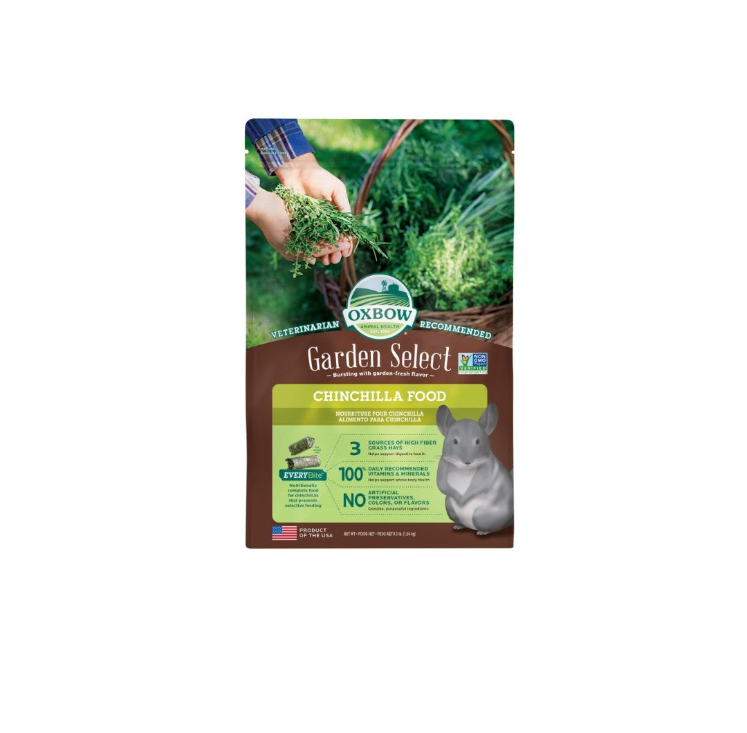 Oxbow Garden Select Chinchilla Food 3 lbs
