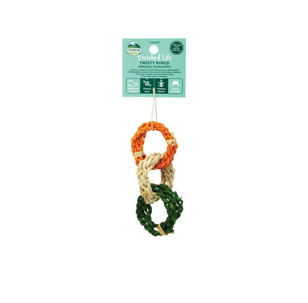 Oxbow Twisty Rings Small Animal Toy