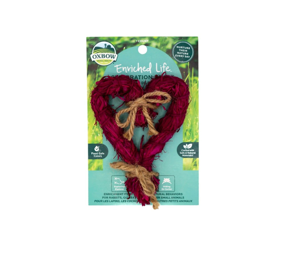 Oxbow Heart Small Animal Chew Toy