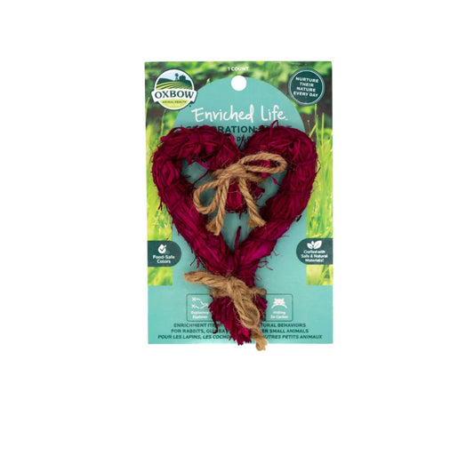 Oxbow Heart Small Animal Chew Toy
