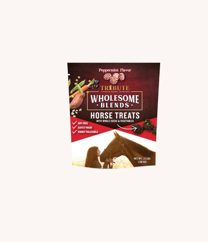 Tribute Peppermint Wholesome Blends Horse Treats 1.5 lbs