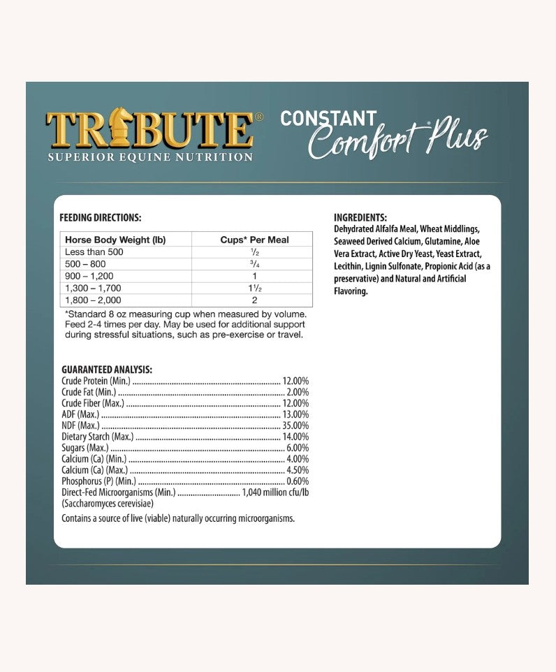 Tribute Constant Comfort Plus Total Gut Health Supplement 40 lbs