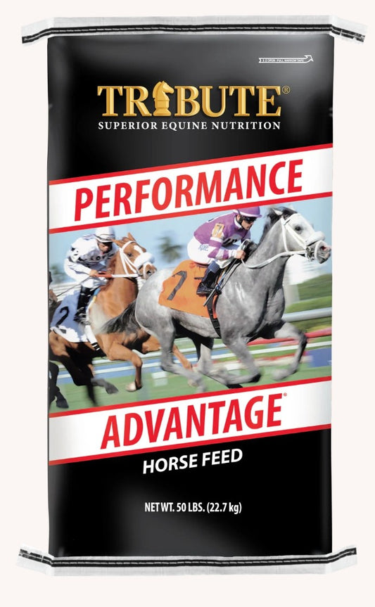 Tribute Performance Advantage Textured Feed For Race Horses 50 lbs
