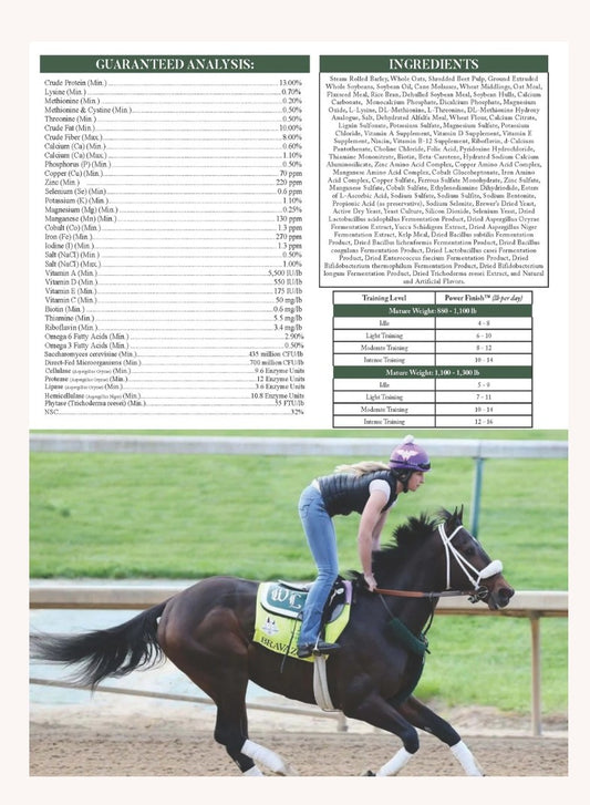 Tribute Power Finish Textured Corn Free Feed For Race Horses 50 lbs
