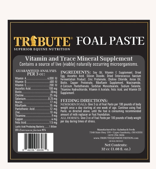 Tribute Foal Paste Nutrient And Probiotic Packed Supplement