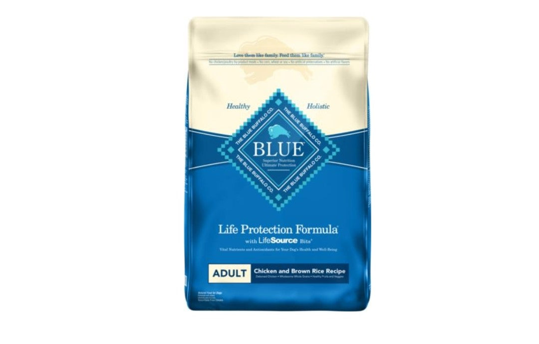 Blue buffalo Ault Dog Chicken and Brown Rice 30 lbs
