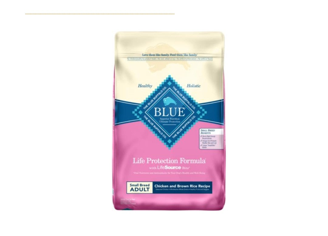 Blue Buffalo Dog Small Breed Chicken and Rice 15 lbs
