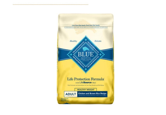 Blue Buffalo Dog Healthy Weight Chicken And Rice 30 lbs