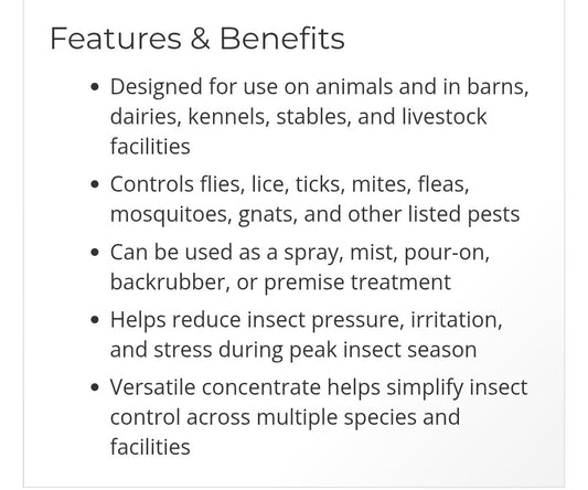 Durvet Permethrin 10% Insecticide Concentrate 8 oz