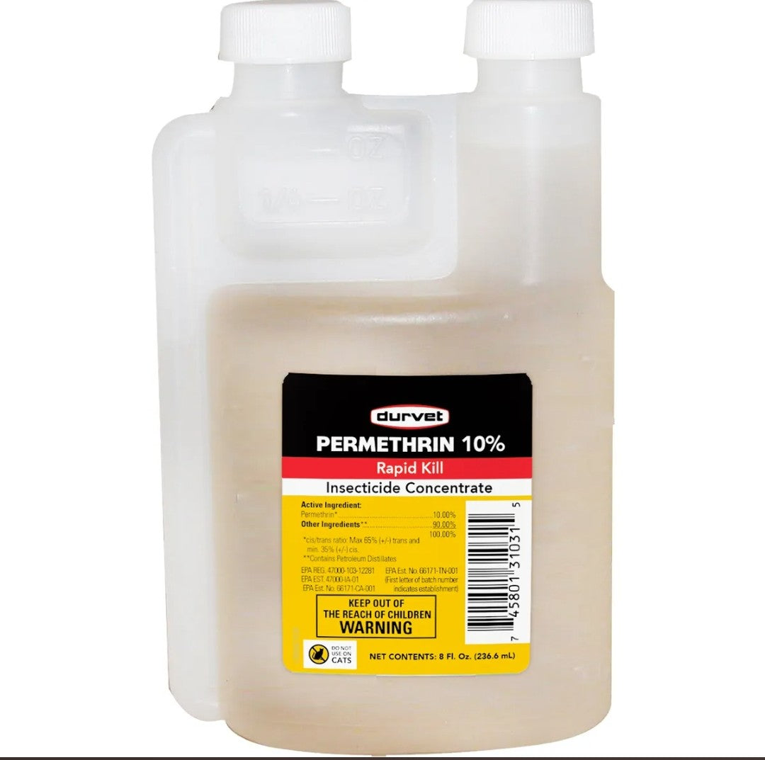 Durvet Permethrin 10% Insecticide Concentrate 16 oz